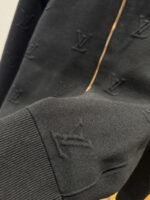 LV Monogram Print Embroidered Lapel Zipper Jacket - 图片 5