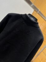 LV Monogram Print Embroidered Lapel Zipper Jacket - 图片 6