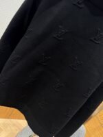 LV Monogram Print Embroidered Lapel Zipper Jacket - 图片 7