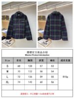 Miu Miu Lambswool Plaid Embroidered Zipper Jacket Coat 2 - 图片 10