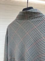 Miu Miu Checkered Stand Collar Zipper Long Sleeve Jacket - 图片 9