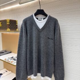 Miu Miu Cashmere V-Neck Sweater