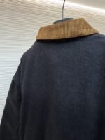 Miu Miu Corduroy Collar Denim Jacket Coat - 图片 9