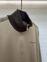 Miu Miu Plain Weave Knit Zipper Sweatshirt - 图片 8