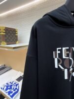Fendi Hooded Letter Print Long-Sleeve Sweatshirt - 图片 4