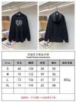 Fendi Hooded Letter Print Long-Sleeve Sweatshirt - 图片 10