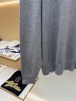 Fendi Double F Gold-Embossed Logo Knit Polo Shirt 1 - 图片 6
