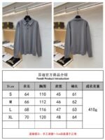 Fendi Double F Gold-Embossed Logo Knit Polo Shirt 1 - 图片 10