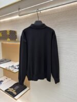 Fendi Double F Gold-Embossed Logo Knit Polo Shirt 2 - 图片 2