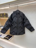 Fendi FF Nylon Down Jacket Coat