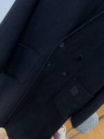 LV Collarless Double-Breasted Wool Coat - 图片 4