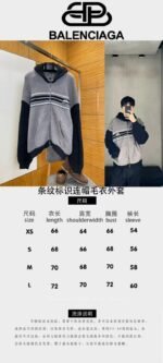 Balenciaga Color-Block Hooded Knit Jacket - 图片 10