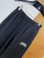 Balenciaga Letter Print Elastic Waist Wide-Leg Pants - 图片 3