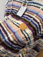 LV Color-Blocked Cable-Knit Zipper Cardigan - 图片 5