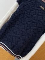 LV Color-Blocked 3D Diamond-Pattern Knit Jacket - 图片 7