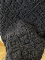 LV Color-Blocked 3D Diamond-Pattern Knit Jacket - 图片 8