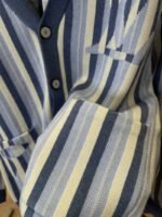 LV 2026 SpringSummer Collection New Blue and White Vertical Striped Cardigan - 图片 5