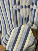 LV 2026 SpringSummer Collection New Blue and White Vertical Striped Cardigan - 图片 8