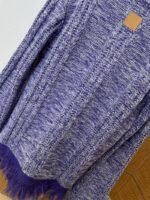 LV 2026 SpringSummer Letter Badge Half-Zip Pullover Fringe Knit Sweater - 图片 7
