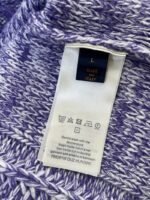 LV 2026 SpringSummer Letter Badge Half-Zip Pullover Fringe Knit Sweater - 图片 9