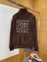 LV Monogram Embroidered Zipper Shearling Jacket - 图片 2