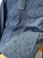 LV Full-Print Hooded Denim Down Jacket 1 - 图片 5