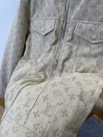 LV Full-Print Hooded Denim Down Jacket 2 - 图片 5