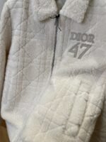 Dior Digital Embroidered Diamond Quilted Jacket Coat 1 - 图片 5