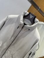 Prada Cuff Logo Zipper Pocket Down Jacket 3 - 图片 3