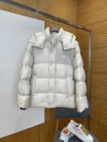 Prada Classic Triangle Logo Detachable Sleeves Down Jacket 2