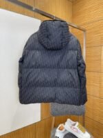 Dior Full-Print Logo Quilted Hooded Down Jacket - 图片 2