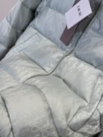 Dior All-Over Print Solid Color Zipper Stand Collar Down Jacket 3 - 图片 5