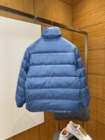 Dior All-Over Print Solid Color Zipper Stand Collar Down Jacket 4 - 图片 2