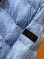 Dior All-Over Print Solid Color Zipper Stand Collar Down Jacket 4 - 图片 6