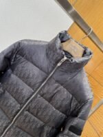 Dior All-Over Print Solid Color Zipper Stand Collar Down Jacket 5 - 图片 3