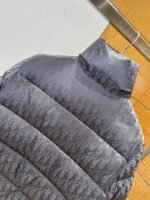 Dior All-Over Print Solid Color Zipper Stand Collar Down Jacket 5 - 图片 7