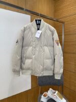 Dior Embroidered Patch Baseball Collar Cotton Jacket