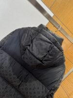 LV All-Over Print Hooded Stand Collar Down Jacket - 图片 6