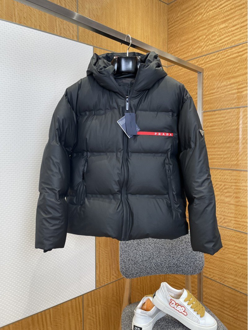 wsxc1767840615748_0.jpg Prada Logo Hooded Down Jacket - 图片 1