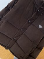 Prada letter printed badge long sleeve down jacket 1 - 图片 4