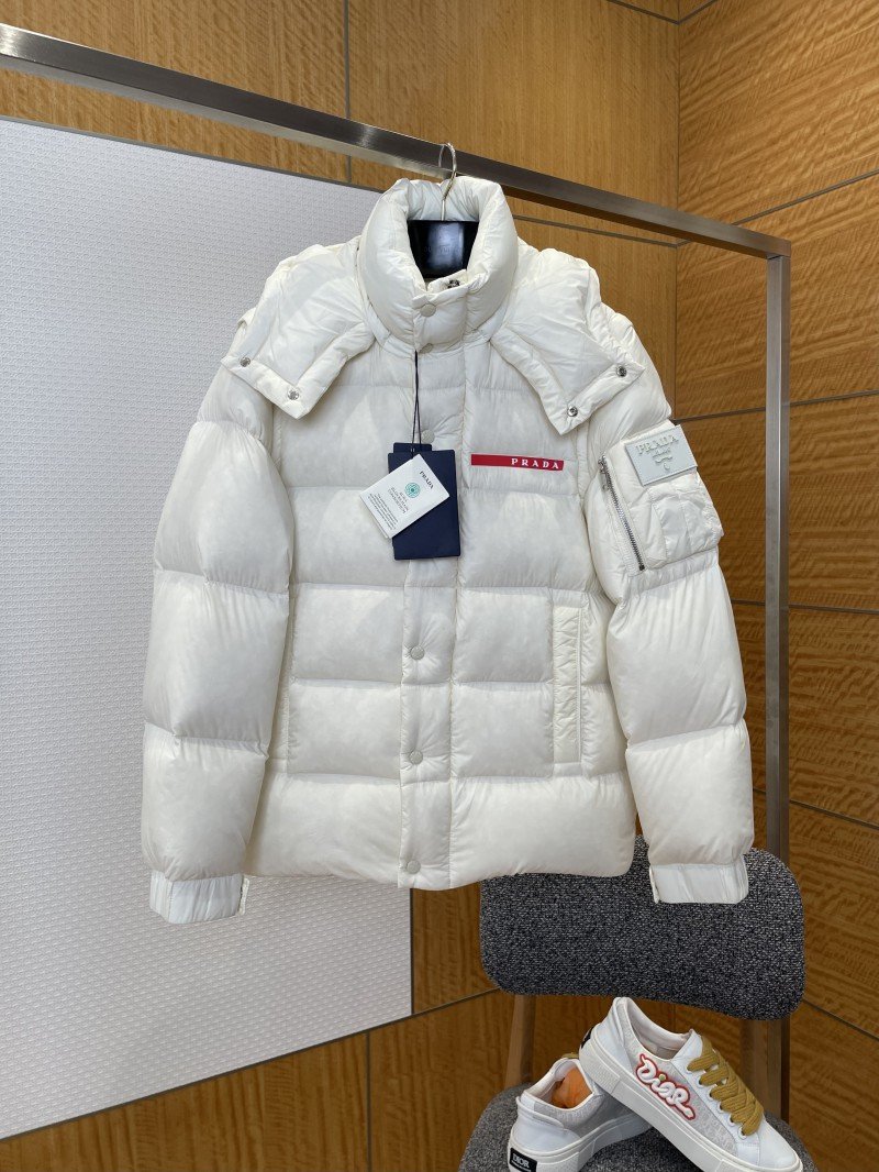 wsxc1768007888494_0.jpg Prada contrasting patch hooded down jacket - 图片 1