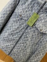 Gucci All-Over Print Zipped Denim Down Jacket - 图片 4