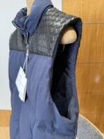BOTTEGA VENETA Splicing genuine leather woven down vest 2 - 图片 5