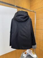 Prada solid color hooded letter micro label down jacket - 图片 2