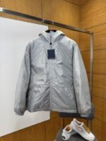 LV All-over Print Zip-up Down Jacket 1