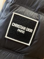 Dior Letter Print Stand Collar Hooded Quilted Down Jacket 1 - 图片 6
