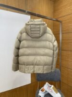 Dior Letter Print Stand Collar Hooded Quilted Down Jacket 2 - 图片 2