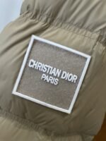 Dior Letter Print Stand Collar Hooded Quilted Down Jacket 2 - 图片 6