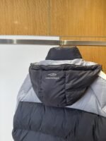 Balenciaga Color-Block Stand Collar Hooded Down Jacket - 图片 7