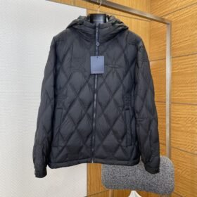 LV Quilted Hooded Down Jacket 2